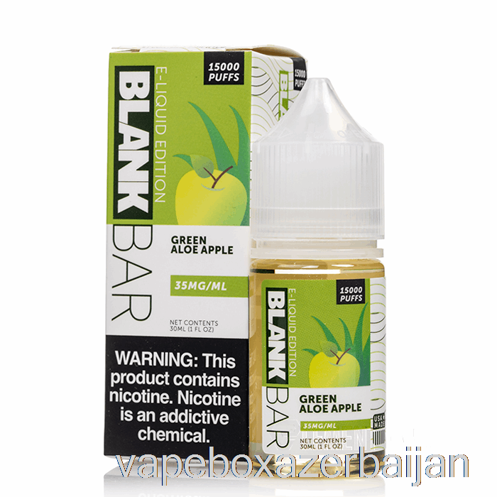 Vape Smoke Green Aloe Apple - BLANK BAR Salts - 30mL 35mg